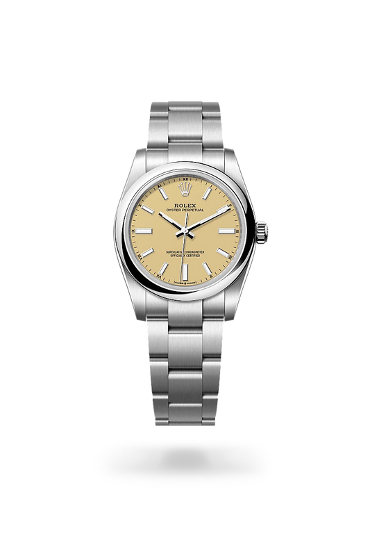 rolex Oyster Perpetual 34 in Oystersteel, m124200-0007 - david m robinson