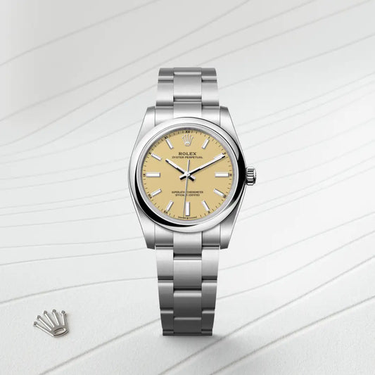 rolex Oyster Perpetual 34 in Oystersteel, m124200-0007 - david m robinson