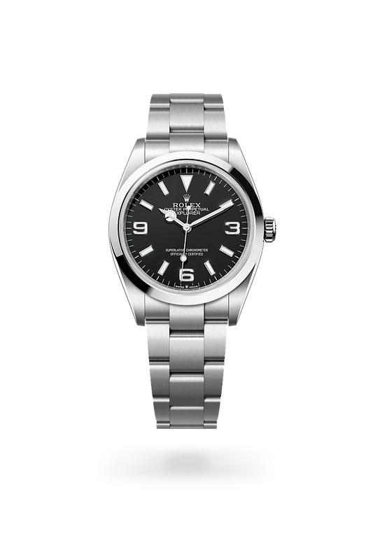 rolex Explorer 36 in Oystersteel, m124270-0001 - david m robinson