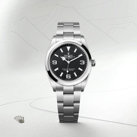 rolex Explorer 36 in Oystersteel, m124270-0001 - david m robinson
