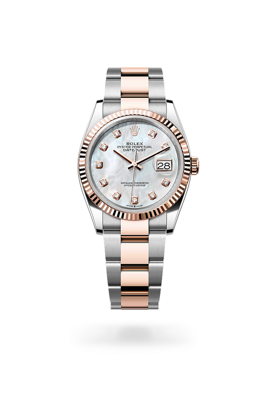 rolex Datejust 36 in Everose Rolesor - combination of Oystersteel and Everose gold, m126231-0022 - david m robinson