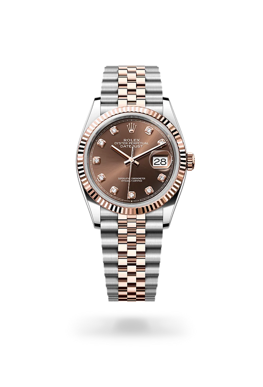 rolex Datejust 36 in Everose Rolesor - combination of Oystersteel and Everose gold, m126231-0053 - david m robinson