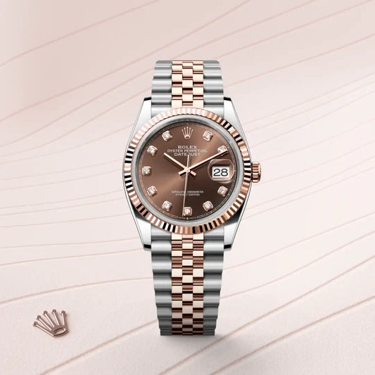 rolex Datejust 36 in Everose Rolesor - combination of Oystersteel and Everose gold, m126231-0053 - david m robinson