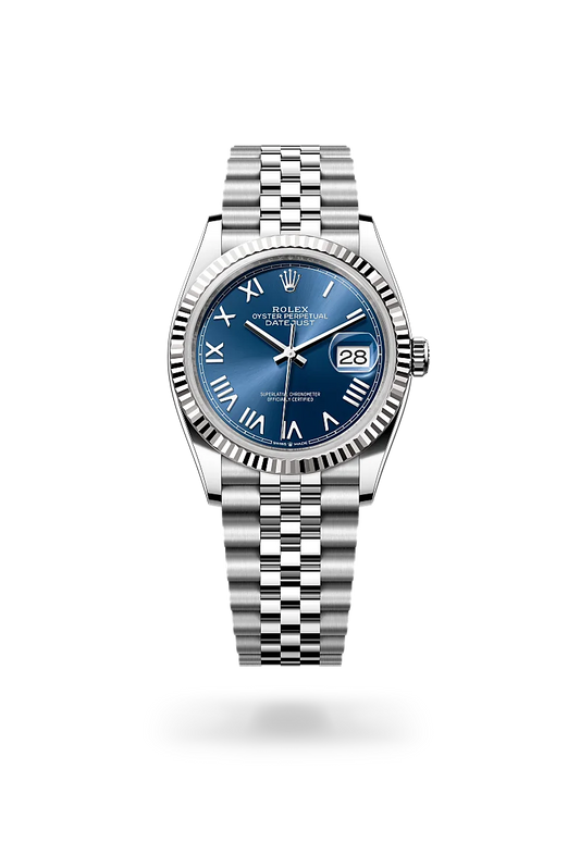 rolex Datejust 36 in White Rolesor - combination of Oystersteel and white gold, m126234-0069 - david m robinson