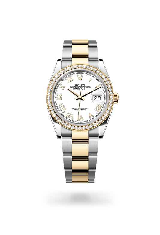 rolex Datejust 36 in Yellow Rolesor - combination of Oystersteel and yellow gold, m126283rbr-0034 - david m robinson