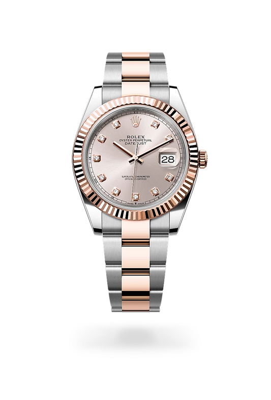 rolex Datejust 41 in Everose Rolesor - combination of Oystersteel and Everose gold, m126331-0007 - david m robinson