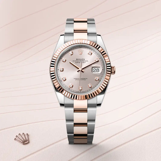 rolex Datejust 41 in Everose Rolesor - combination of Oystersteel and Everose gold, m126331-0007 - david m robinson