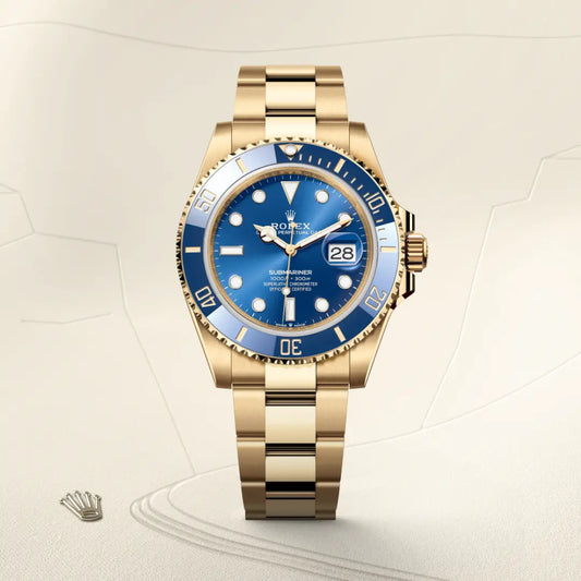 rolex Submariner Date in 18 ct yellow gold, m126618lb-0002 - david m robinson