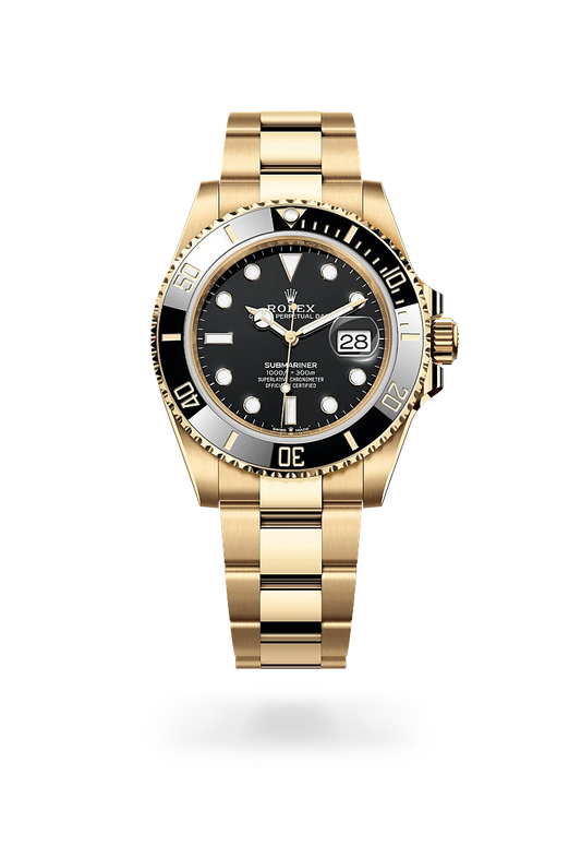 rolex Submariner Date in 18 ct yellow gold, m126618ln-0002 - david m robinson