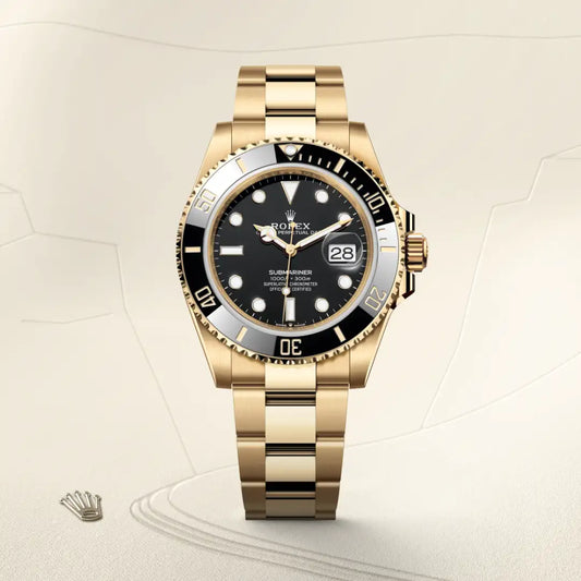 rolex Submariner Date in 18 ct yellow gold, m126618ln-0002 - david m robinson
