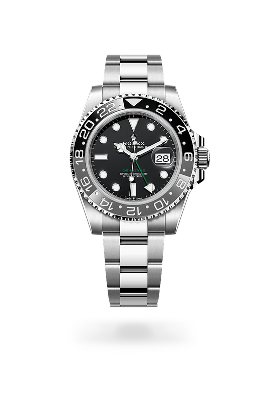 rolex GMT-Master II in Oystersteel, m126710grnr-0004 - david m robinson