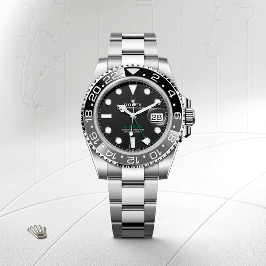 rolex GMT-Master II in Oystersteel, m126710grnr-0004 - david m robinson