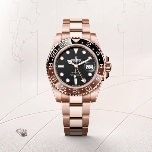 rolex GMT-Master II in 18 ct Everose gold, m126715chnr-0001 - david m robinson