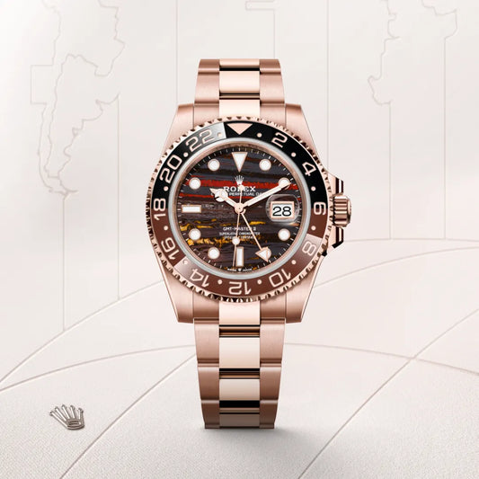 rolex GMT-Master II in 18 ct Everose gold, m126715chnr-0002 - david m robinson