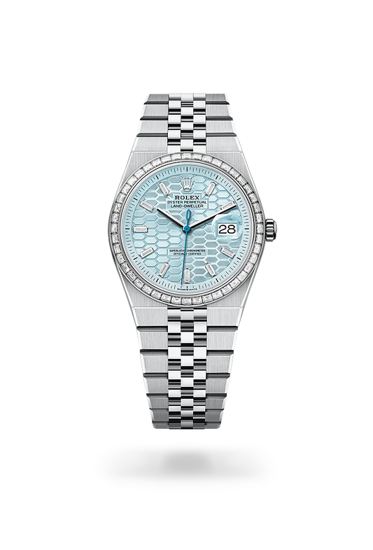 rolex Land-Dweller 36 in Platinum, m127286tbr-0001 - david m robinson