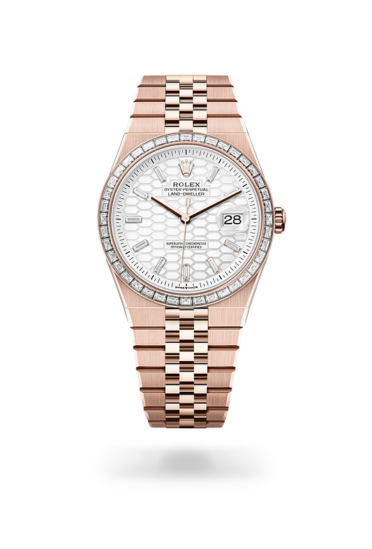 rolex Land-Dweller 40 in 18 ct Everose gold, m127385tbr-0003 - david m robinson
