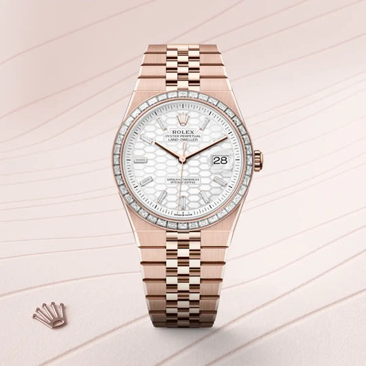 rolex Land-Dweller 40 in 18 ct Everose gold, m127385tbr-0003 - david m robinson