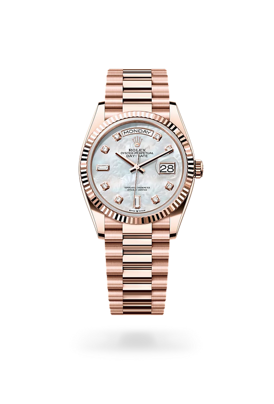 rolex Day-Date 36 in 18 ct Everose gold, m128235-0029 - david m robinson