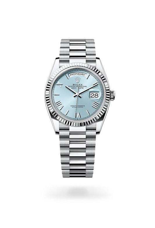 rolex Day-Date 36 in Platinum, m128236-0018 - david m robinson