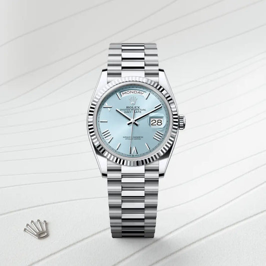 rolex Day-Date 36 in Platinum, m128236-0018 - david m robinson