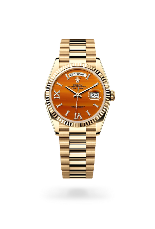 rolex Day-Date 36 in 18 ct yellow gold, m128238-0088 - david m robinson