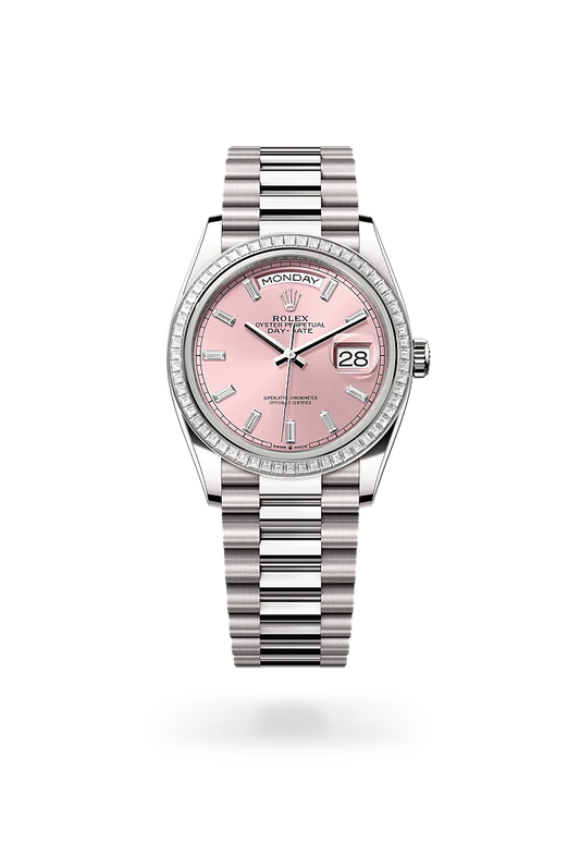 rolex Day-Date 36 in 18 ct white gold, m128399tbr-0029 - david m robinson