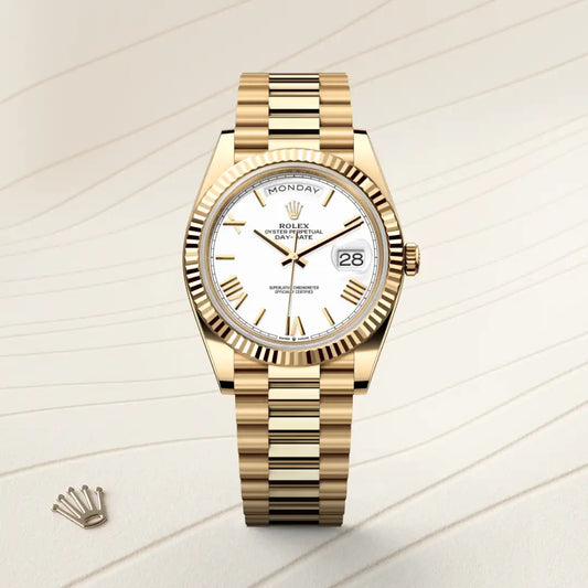 rolex Day-Date 40 in 18 ct yellow gold, m228238-0042 - david m robinson