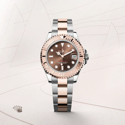 rolex Yacht-Master 37 in Everose Rolesor - combination of Oystersteel and Everose gold, m268621-0003 - david m robinson
