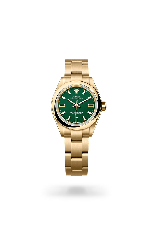 rolex Oyster Perpetual 28 in 18 ct yellow gold, m276208-0002 - david m robinson