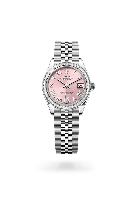 rolex Datejust 31 in White Rolesor - combination of Oystersteel and white gold, m278384rbr-0028 - david m robinson