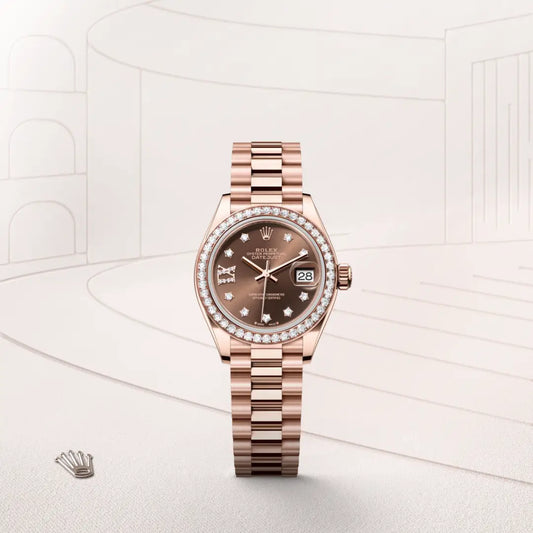 rolex Lady-Datejust in 18 ct Everose gold, m279135rbr-0001 - david m robinson
