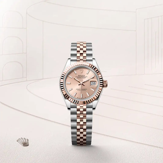 rolex Lady-Datejust in Everose Rolesor - combination of Oystersteel and Everose gold, m279171-0023 - david m robinson