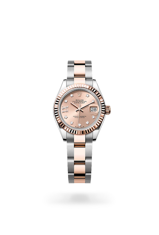 rolex Lady-Datejust in Everose Rolesor - combination of Oystersteel and Everose gold, m279171-0028 - david m robinson