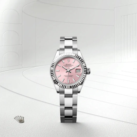 rolex Lady-Datejust in White Rolesor - combination of Oystersteel and white gold, m279174-0002 - david m robinson