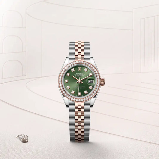 rolex Lady-Datejust in Everose Rolesor - combination of Oystersteel and Everose gold, m279381rbr-0007 - david m robinson