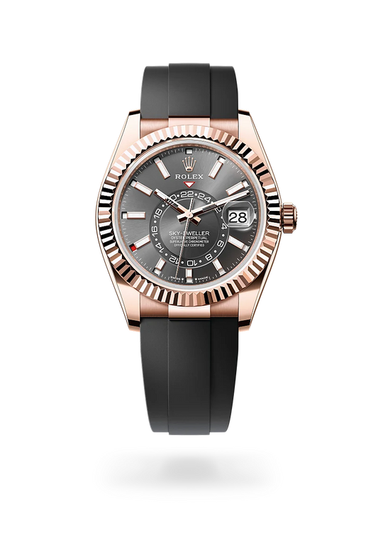 rolex Sky-Dweller in 18 ct Everose gold, m336235-0004 - david m robinson