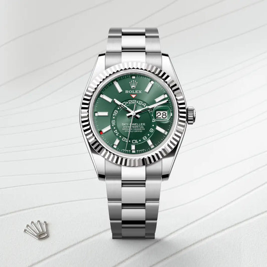 rolex Sky-Dweller in White Rolesor - combination of Oystersteel and white gold, m336934-0001 - david m robinson
