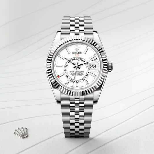 rolex Sky-Dweller in White Rolesor - combination of Oystersteel and white gold, m336934-0004 - david m robinson