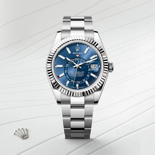 rolex Sky-Dweller in White Rolesor - combination of Oystersteel and white gold, m336934-0005 - david m robinson