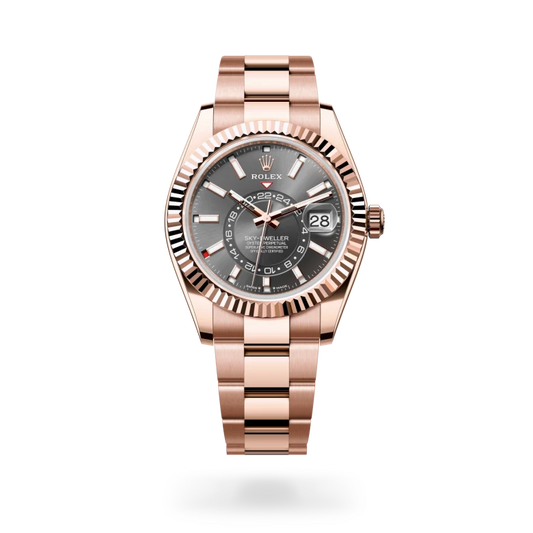 rolex Sky-Dweller in 18 ct Everose gold, m336935-0004 - david m robinson
