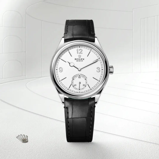rolex 1908 in 18 ct white gold, m52509-0005 - david m robinson