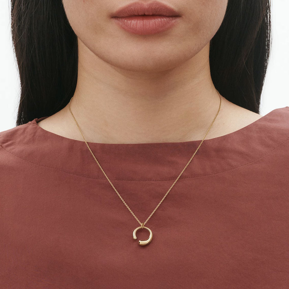 Georg Jensen Mercy 18ct Yellow Gold Necklace at David M Robinson