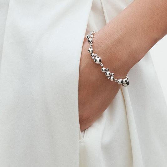 Georg Jensen Moonlight Grapes Sterling Silver Bracelet at David M Robinson
