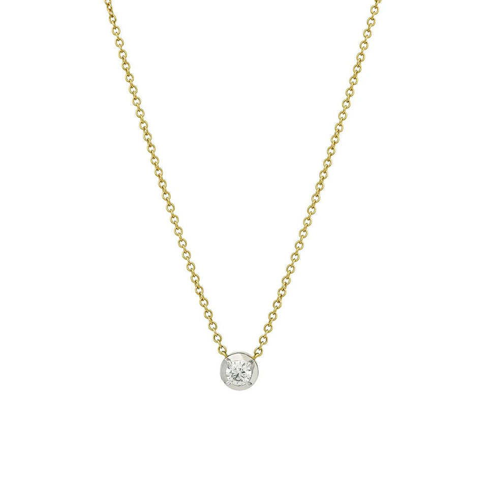 Nova 18ct Yellow Gold Diamond Solitaire Pendant at David M Robinson