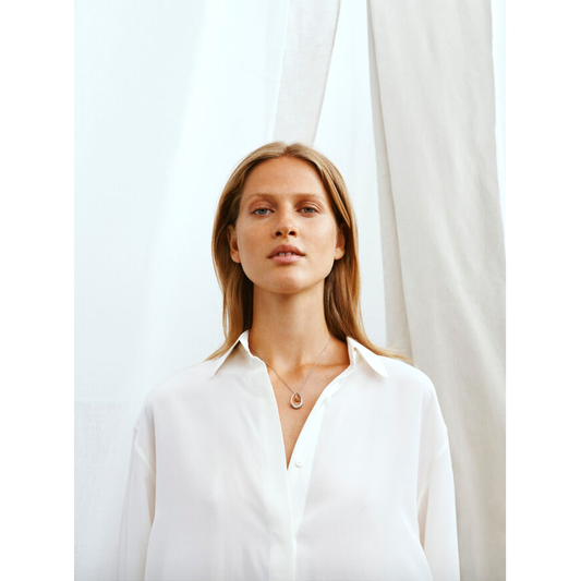 Offspring Sterling Silver &amp; 18ct Rose Gold Pendant