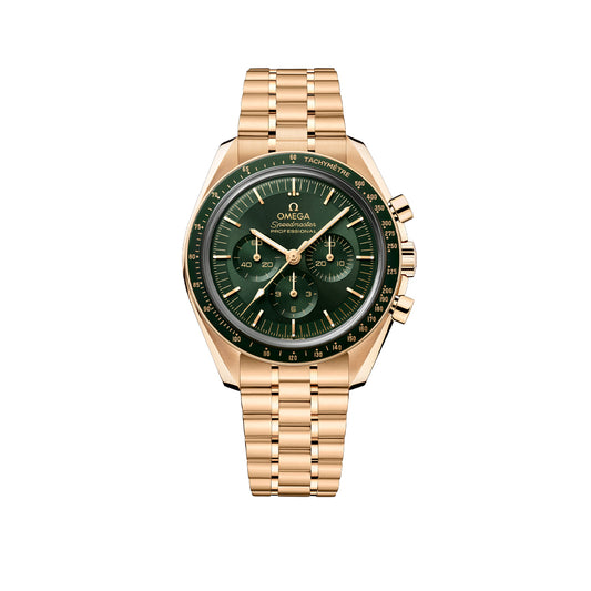 OMEGA Speedmaster Moonwatch Professional Moonshine&trade; Gold 42mm Watch at DMR and the OMEGA Boutique Liverpool
