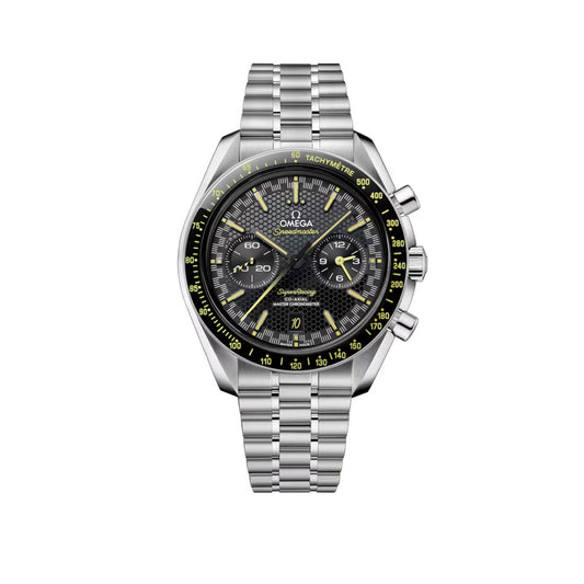 OMEGA Speedmaster Super Racing Steel Chronograph 44mm Watch O32930445101003 at DMR and the OMEGA Boutique Liverpool