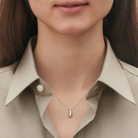 Georg Jensen Reflect Sterling Silver Mini Pendant at David M Robinson