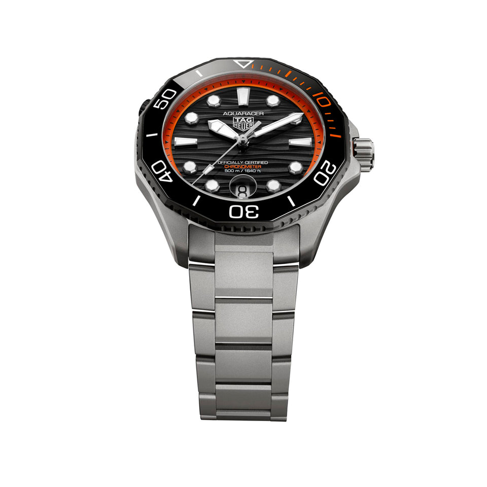 TAG Heuer Aquaracer Professional 500 Date Automatic 42mm Watch WBP5183.BF0010 at David M Robinson