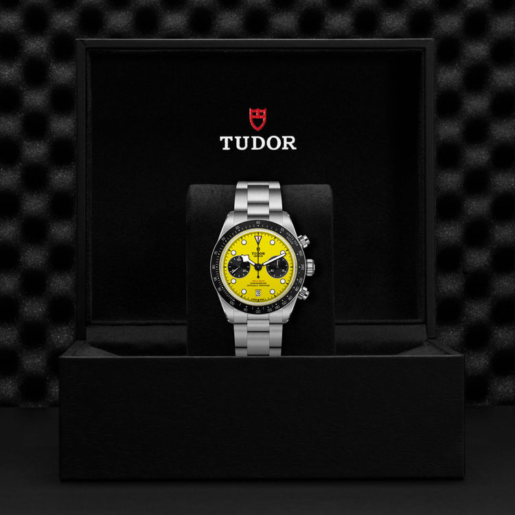 TUDOR Black Bay Chrono Yellow Automatic 39mm Watch at David M Robinson
